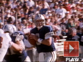 A feature on former Dallas Cowboys quarterback Troy Aikman.